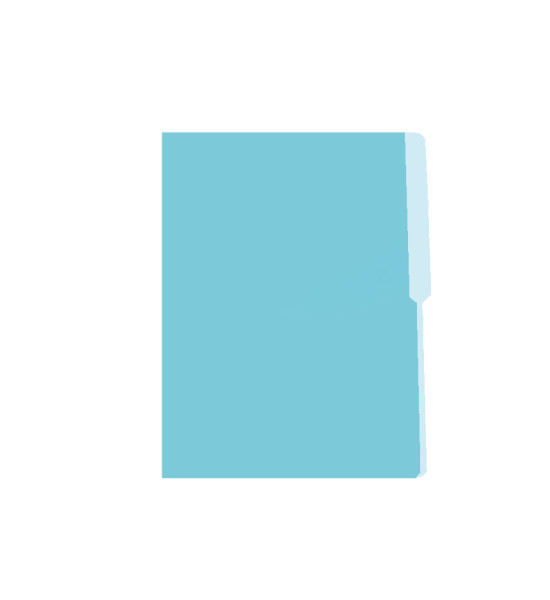 Folder de Color, Tamaño Carta, 135 gsm, Aqua,  Unidad